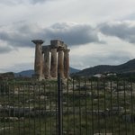 Columns re-erected by archaeologists to show where the temple would have been and how it might have looked | Photo taken by Vickie B