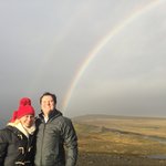 Rainbow at Jokulsarlon  | Photo taken by Marisa K