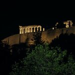 The Parthenon after Dark | Photo taken by Tom B