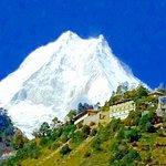 Manaslu from Loh | Photo taken by Scott B