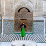 In the courtyard of student house of University Qarawiyyin. | Photo taken by Alif Nadya Inniar R