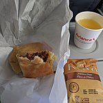 Plane meal | Photo taken by Jessica H