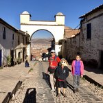 Cusco's winding, narrow, stone-patch, streets | Photo taken by Elisa M