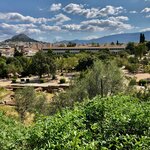 Mt. Lycabettus ant the Stoa from Near the Temple of Hephaestus | Photo taken by Tom B