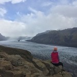 Checking out a branch of the Skaftafell glacier | Photo taken by Sarah C