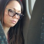 Some people are sleeping on the bus on the road.. | Photo taken by WENDY G