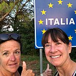 We hiked to Italy! | Photo taken by Cindy w