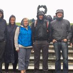 A soggy trip to the Vigeland Park Oslo | Photo taken by Julie R