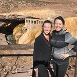 At the Incan baths on the way to Aconcagua hike | Photo taken by Lauri F