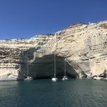 Our final stopping point is the famous old pirate bay, Kleftiko, where we snorkel and explore the numerous caves.  | Photo taken by Kris M