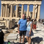 It was a beautiful sunny day to hike to the top of the remains of this iconic 5th century temple.  The 46 Doric columns were massive! | Photo taken by Kris M