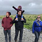 Dick, Brian, Silas and Lissa - Skaftafell | Photo taken by Elizabeth R