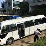 Our trusty Coach driven by Atullah. A real mission to get to this place in the dark !! | Photo taken by Vicky V