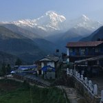 Annapurna South, view from Landruk | Photo taken by Peter A