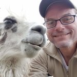 Peter making a new friend! | Photo taken by Peter S