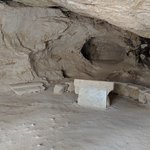 In the town of Beit Sahur, just east of Bethlehem and within walking distance, there are caves where shepherds “kept watch over their flock” and, according to the Gospel of Luke, an angel announced the birth of Jesus. Archaeologists have identified more than one possible site for the angel’s announcement, but the Shepherds’ Field is recognized by several of the Christian faiths as a place of reverence. There is a chapel nearby with murals that depict the angel announcing the birth of Jesus to the shepherds.  - Beit Sahur, Palestine | Photo taken by Rich W