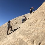 A climb with Mohammed  | Photo taken by Nicole C