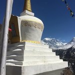 Stupa and Everest | Photo taken by Tony L