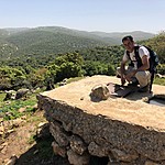 My hiking guide Eisa showing me a well on our hike | Photo taken by Jennifer K