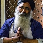 One of the cooks at the Sikh Temple Kitchen, Old Delhi | Photo taken by Jean M