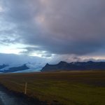 Giant glacier in the distance  | Photo taken by Marisa K