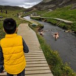 Reykjadalur hot springs - worth the hike | Photo taken by Rena H
