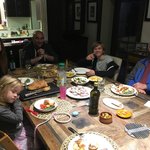 Lovely dinner with Cousin Elizabeth and family | Photo taken by Linley V