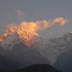 Sunrise over Annapurna 1 from Ghandruk Village  | Photo taken by Arpita D