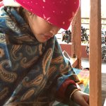 Making shawl at Sarangkot Point  | Photo taken by Subha N