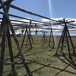 Drying fish heads on a bike ride outside Reykjavik | Photo taken by Whitney S