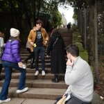 steps up to Michelangelo Plazza | Photo taken by Dean C