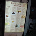 Restaurant menu | Photo taken by Dean C