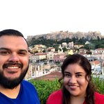 Welcome dinner with view of Parthenon! | Photo taken by Joel S