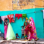 Washing clothes, Bundi | Photo taken by Jean M