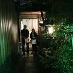 Garden entrance to our restaurant | Photo taken by Louise I