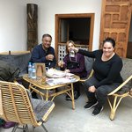 Greeted with tea at the Rabat Riad | Photo taken by Rose A