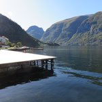 View from our cabin of Aurlandsfjord | Photo taken by Mary K