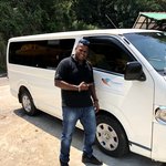 Anoj and our transport | Photo taken by Karyn R