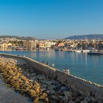 Checking out the harbour on arrival in Chania, Crete | Photo taken by David B