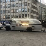 Food trucks in the square | Photo taken by florence P