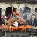 Funeral pyre for Kathmandu policeman | Photo taken by Lisa D
