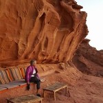 Each evening at camp, watching sunset, meeting people | Photo taken by Yael S