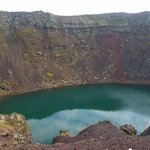 Viti Maar (the crater of hell) at Krafia Caldera occurred in the 1970"s | Photo taken by Judith M