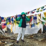 Renjo La mountain pass - this was a tough day, so happy to get to the top of this pass and head into Gokyo.  | Photo taken by Anita P