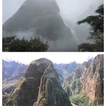 Machu Picchu at arrival vs. at departure | Photo taken by Elisa M