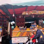 Juice stands in the square Jemaa el Fna  | Photo taken by Filipinas C
