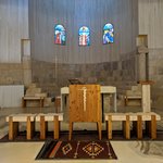 In the 3rd or 4th century monks from Egypt built a small church on one of the Mount Nebo peaks, to commemorate the end of Moses’ life. By the end of the 4th century, an empty “tomb of Moses” was being shown to pilgrims on the mountain. The church was expanded in the 5th and 6th centuries into a large basilica with a stunning collection of Byzantine mosaics and an elaborate stone baptistery.   - Memorial of Moses Church, Mount Nebo, Jordan | Photo taken by Rich W