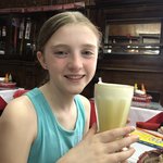 Abby ordered pina con agua | Photo taken by Kim S