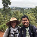 Annette & our guide | Photo taken by Gregory R
