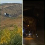 Icelanders way to Play Chicken - 7km one lane tunnel | Photo taken by Judith M